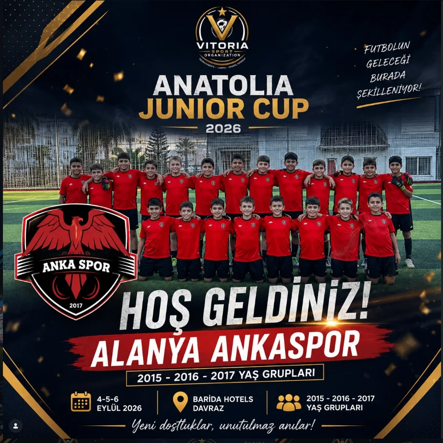 Alanya Anka Spor Anatolia Junior Cup 2026’da
