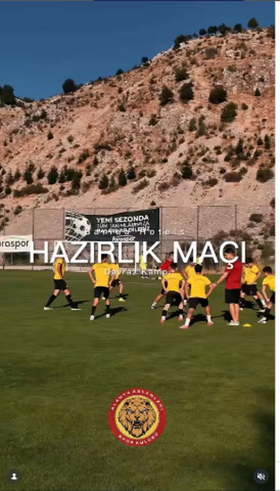 Alanya Aslanları, Isparta 32 FK ile Hazırlık Maçında Buluştu