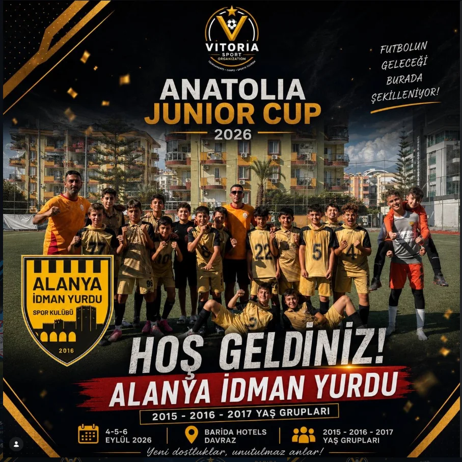 Alanya İdman Yurdu Anatolia Junior Cup 2026’da