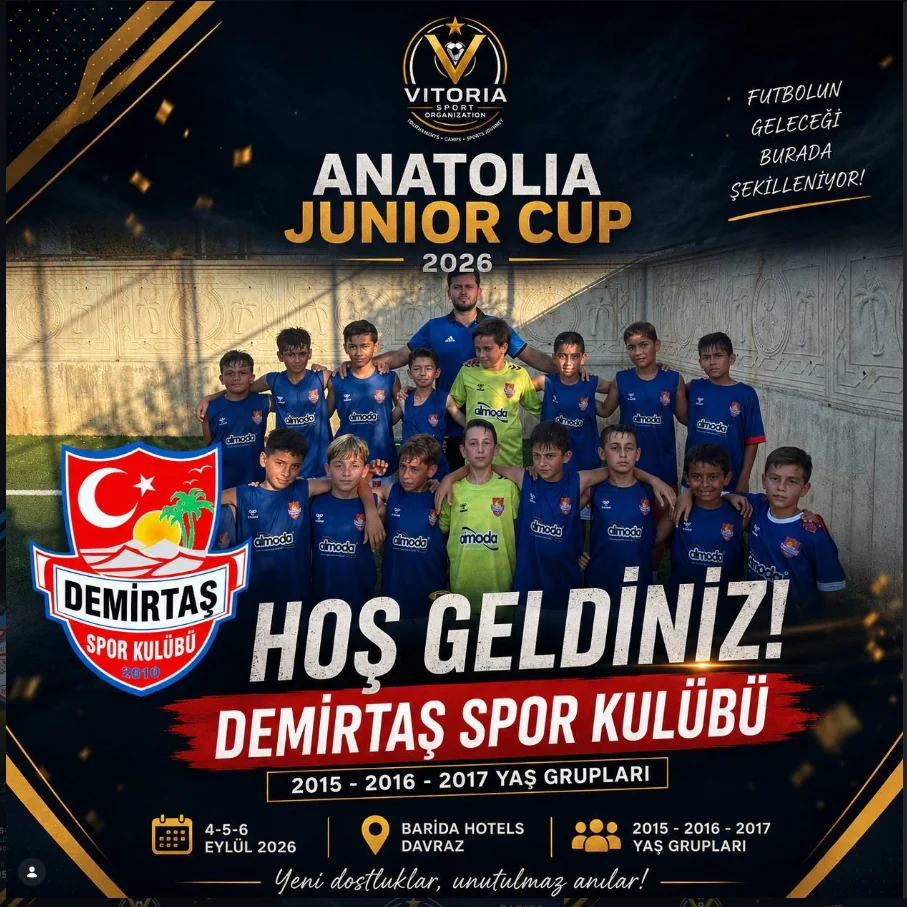 Demirtaş Spor Kulübü Anatolia Junior Cup 2026’da