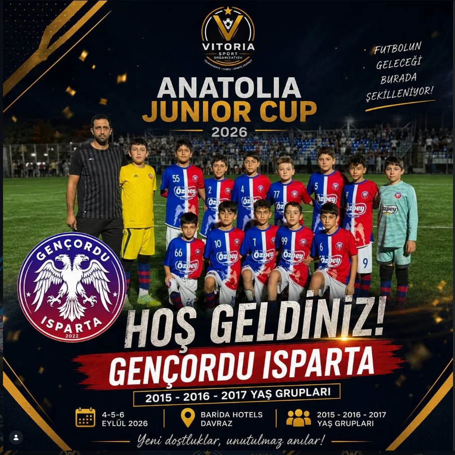 Gençordu Isparta Anatolia Junior Cup 2026’da