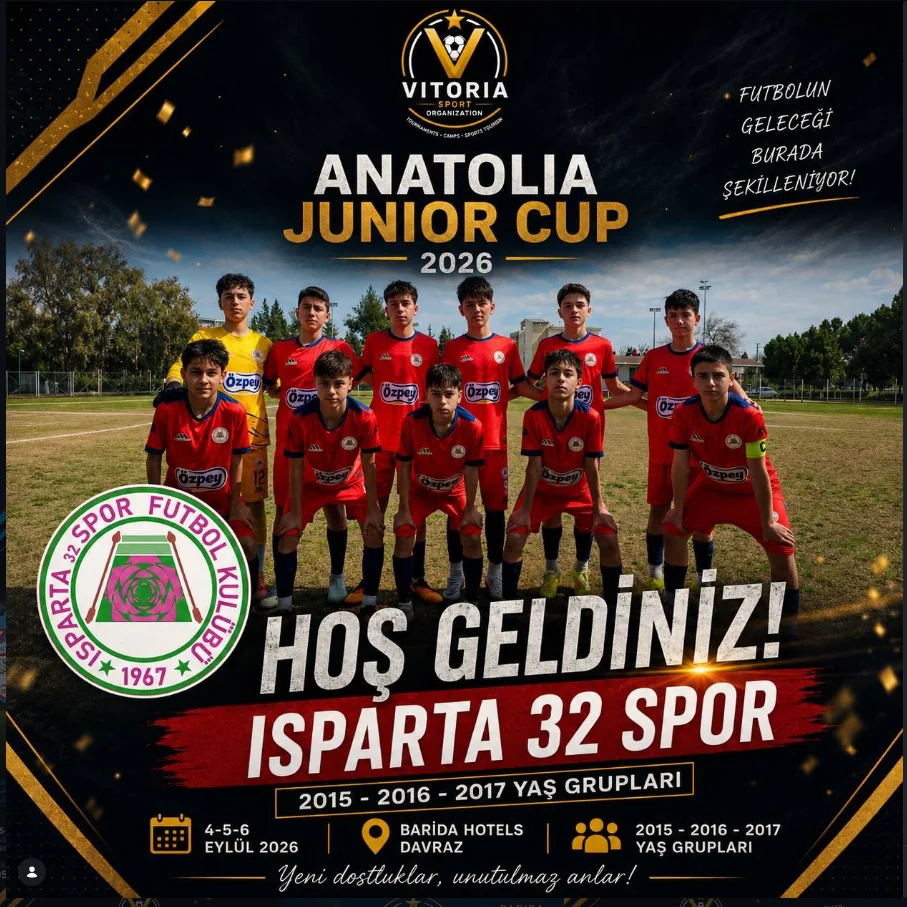 Isparta 32 Spor, Anatolia Junior Cup 2026’da